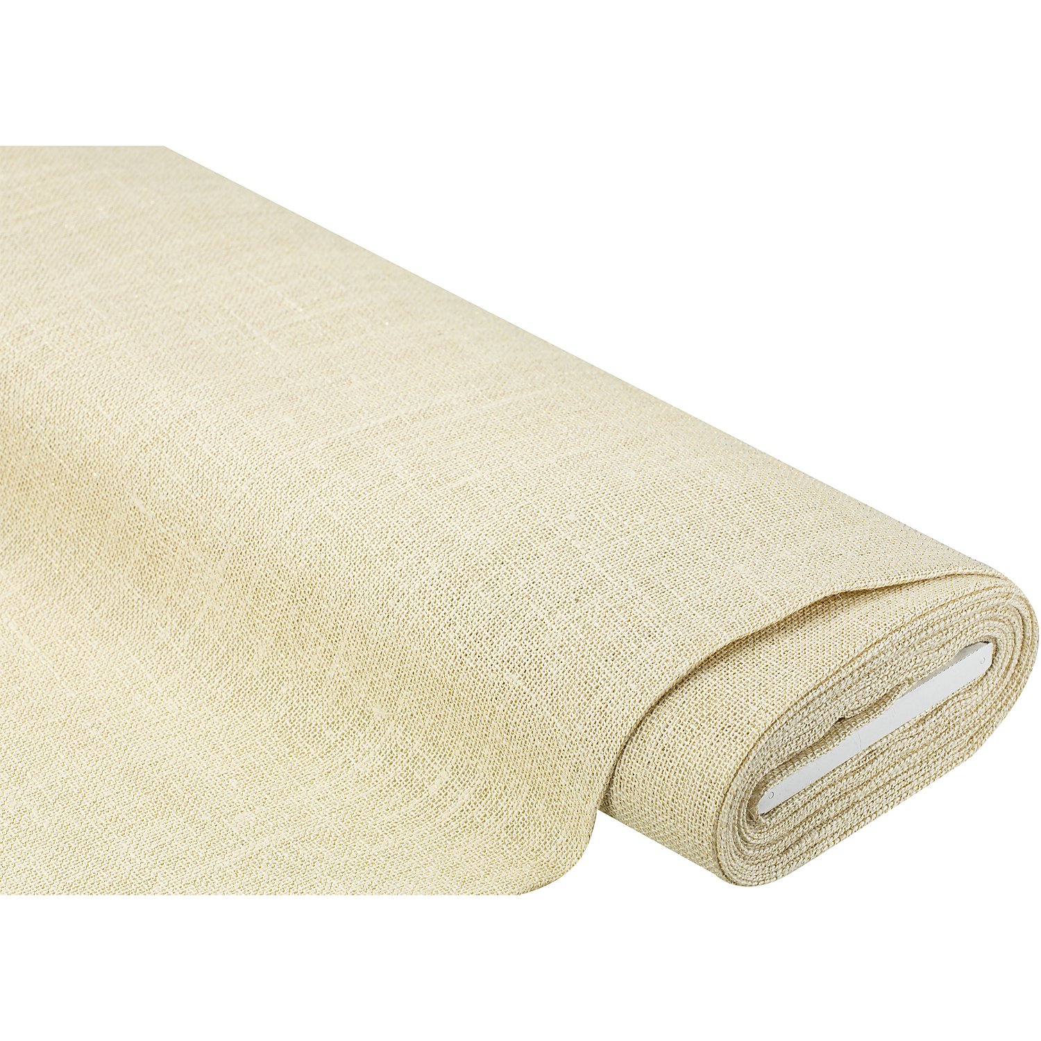 Jute (Rupfen) mit Glitzer, wollweiß/gold
