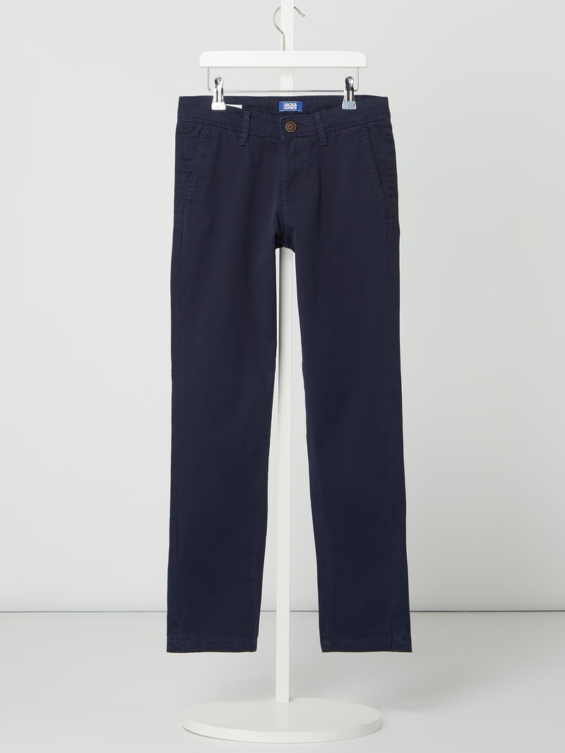 Slim Fit Chino Modell 'Marco' in marineblau