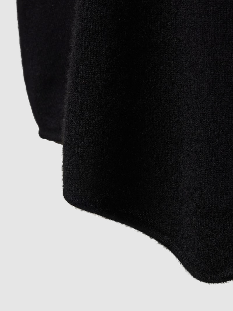 Poncho aus Kaschmir in schwarz