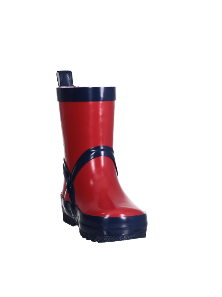 Playshoes Gummistiefel uni in Rot/Marine günstig kaufen 22/23