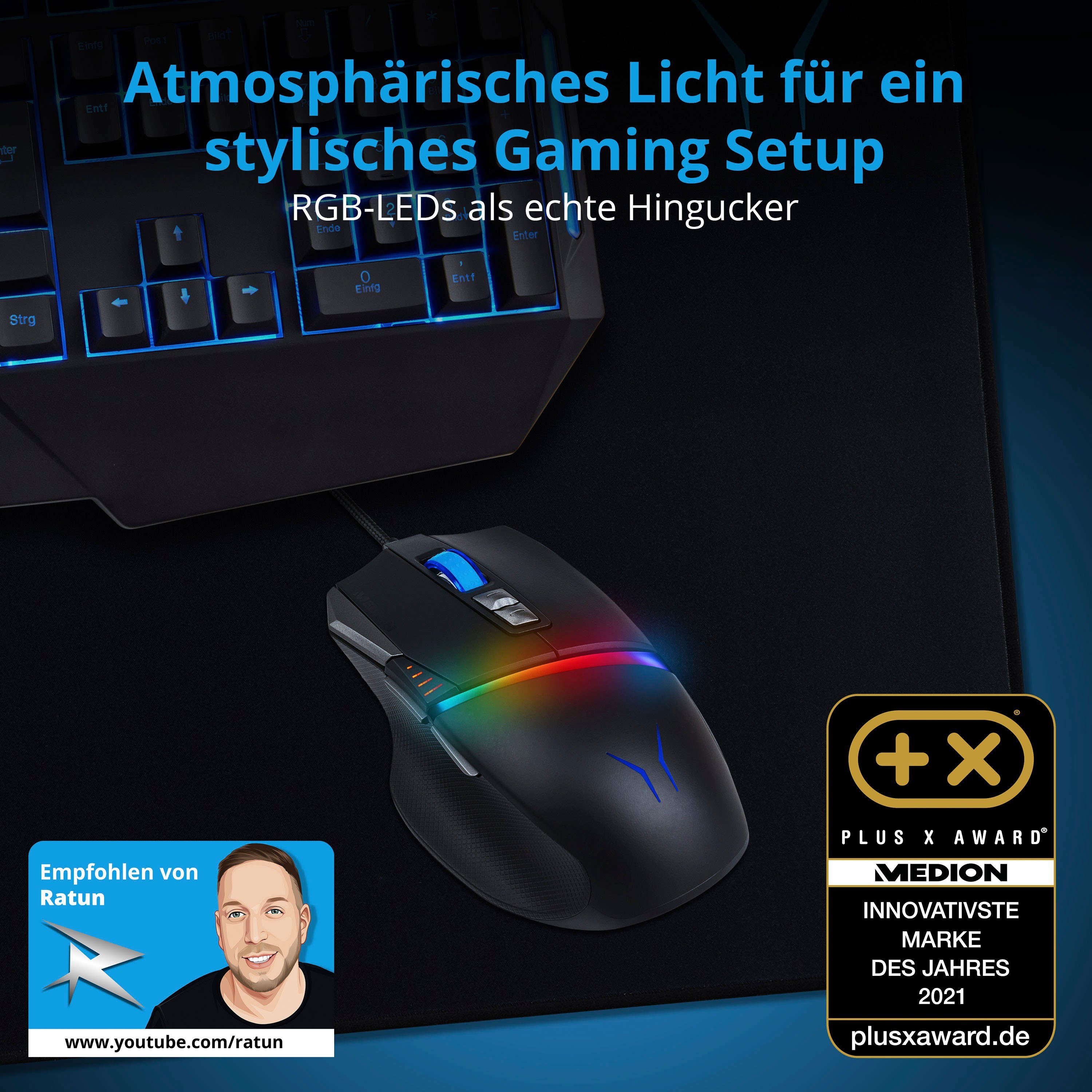 Medion® ERAZER® Engineer X20 Gaming-PC (Intel Core i7 12700F, GeForce RTX 3070 LHR, 16 GB RAM, 1000 GB SSD, Wasserkühlung)