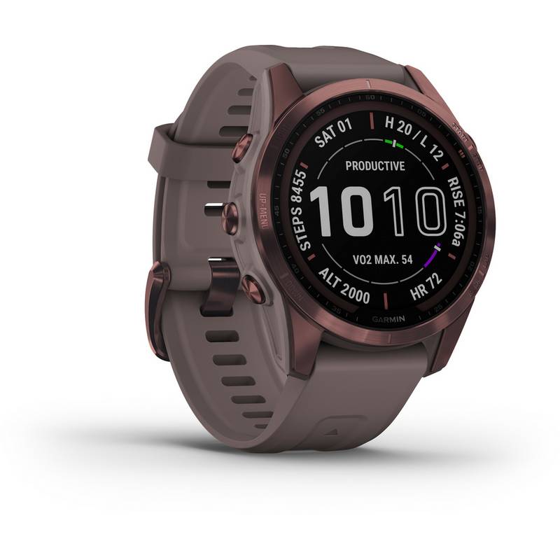 Garmin fenix 7S Sapphire Solar Titan Sportuhr