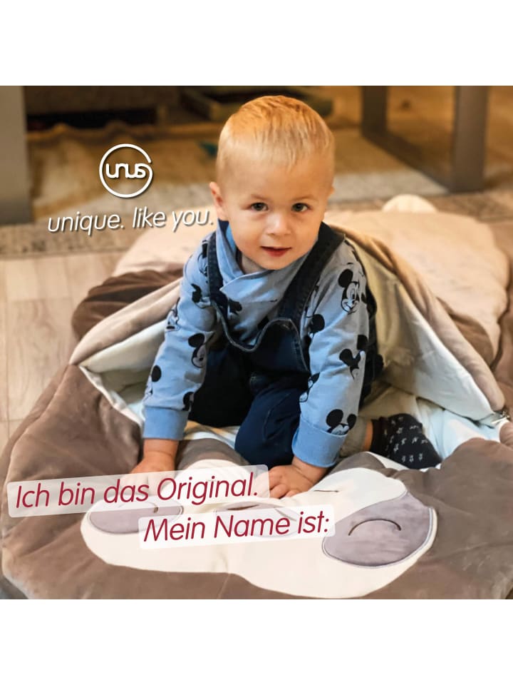 UNUS Mumienschlafsack Faultier in Grau günstig kaufen