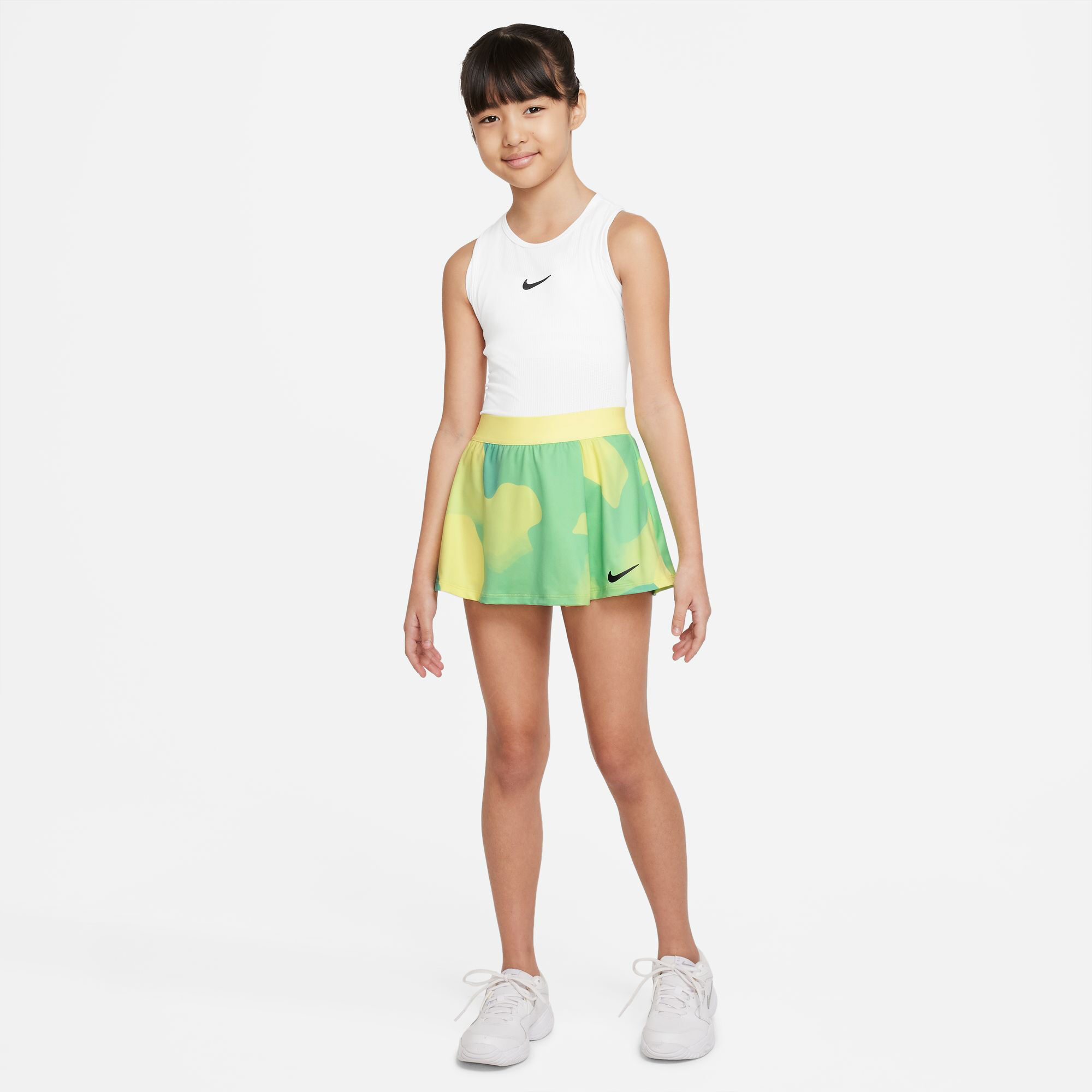 Court Victory Dri-Fit Flouncy Printed Rock Mädchen - Gelb