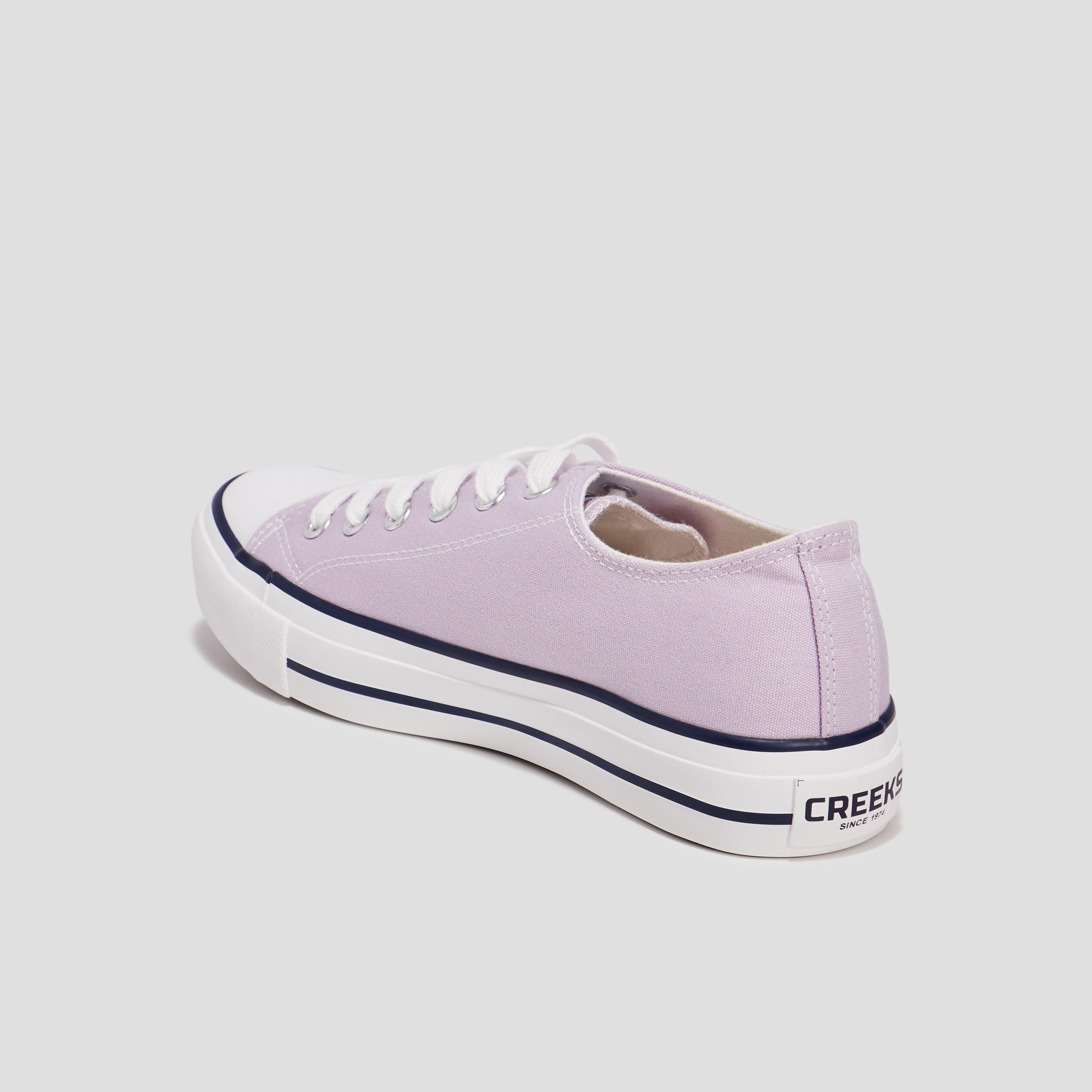 Tennis en toile à lacets Creeks mauve femme | La Halle