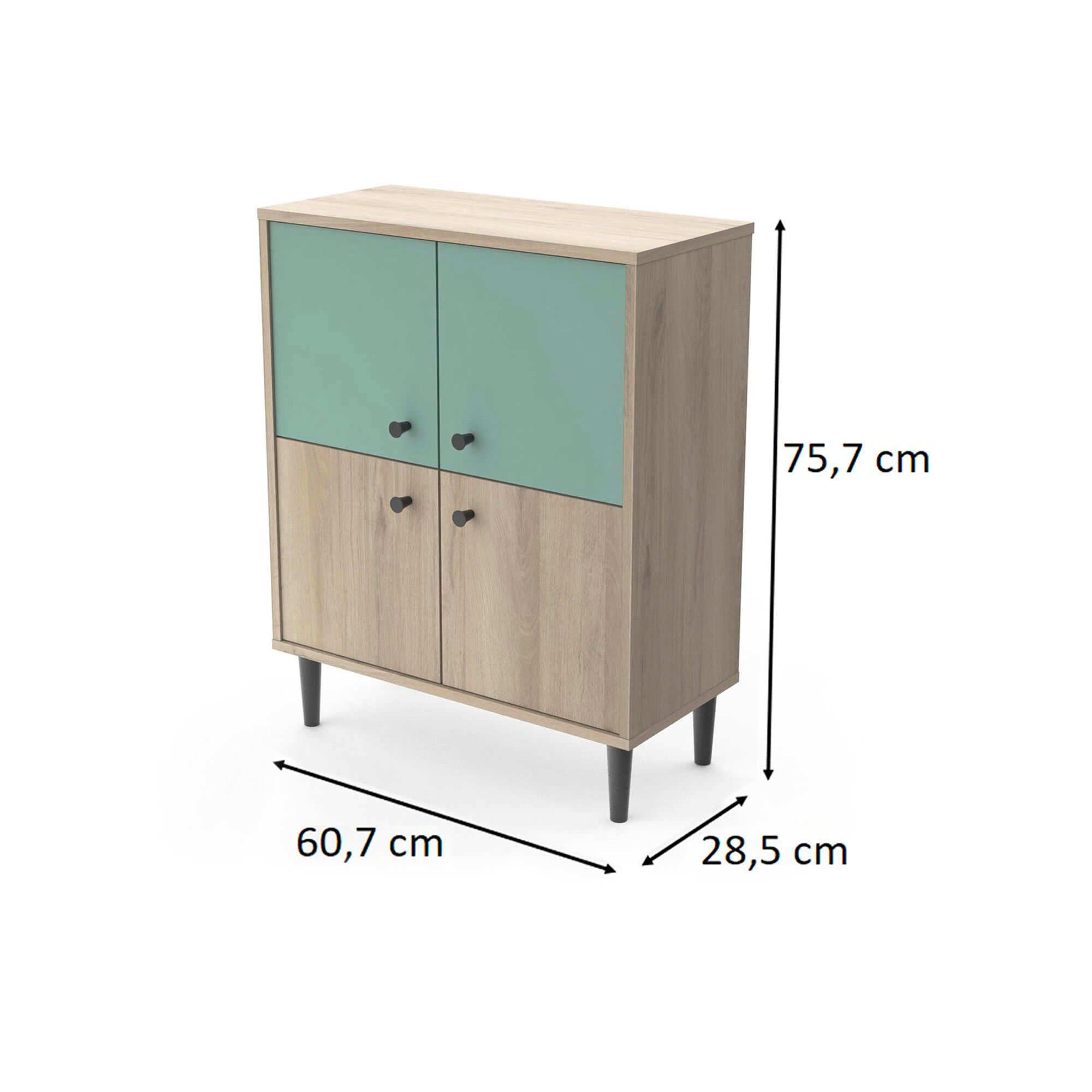 Buffet HAMFIELD 4 portes – 2 coloris