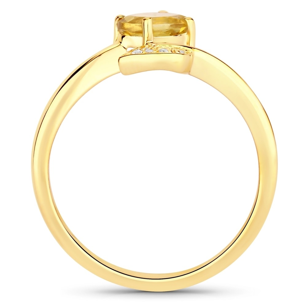 Rafaela Donata Bague Argent sterling Béryl en Or jaune Bague