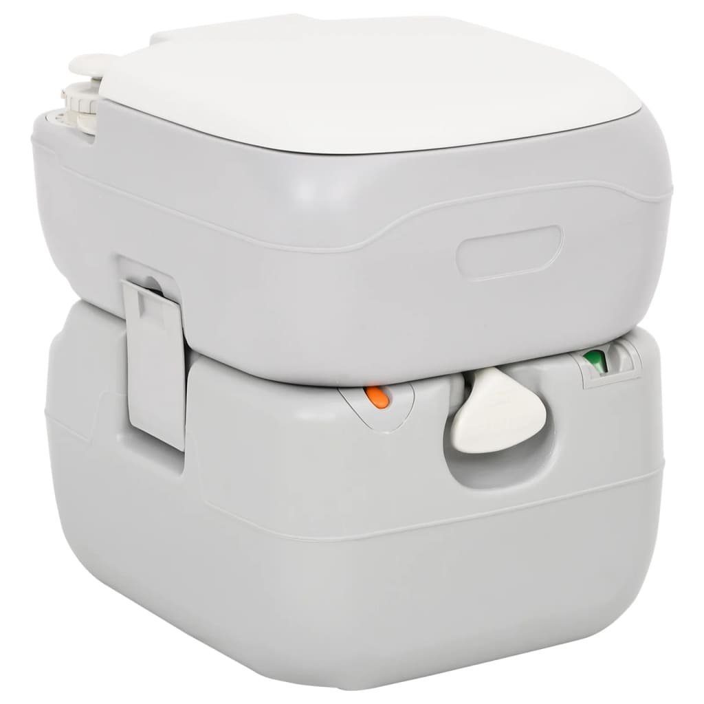vidaXL Campingtoilette Tragbare Campingtoilette mit Waschbecken und Wasserbehälter