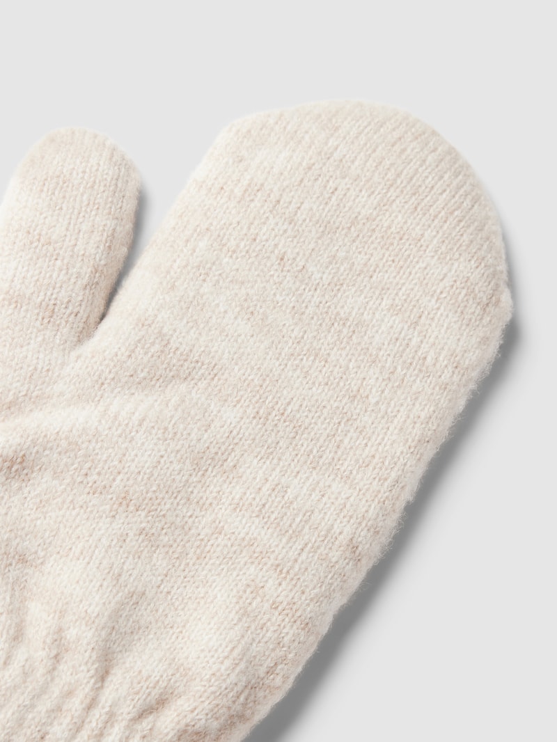 Handschuhe mit Label-Detail Modell 'Witzia' in offwhite