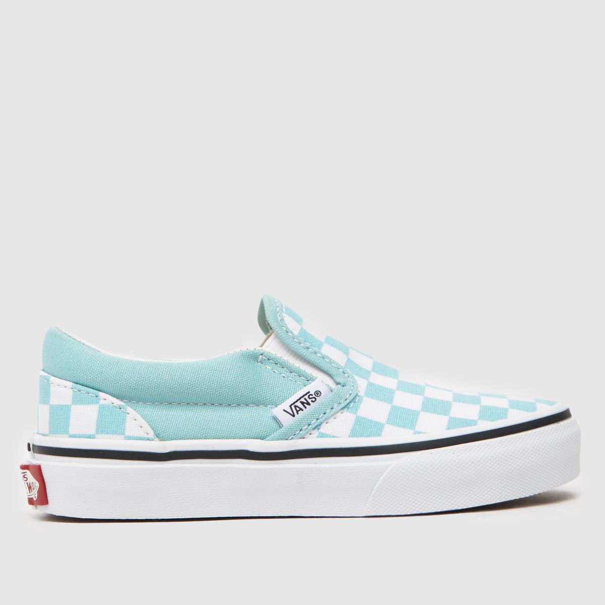 Vans fehér és kék klasszikus slip-on junior edzőcipők