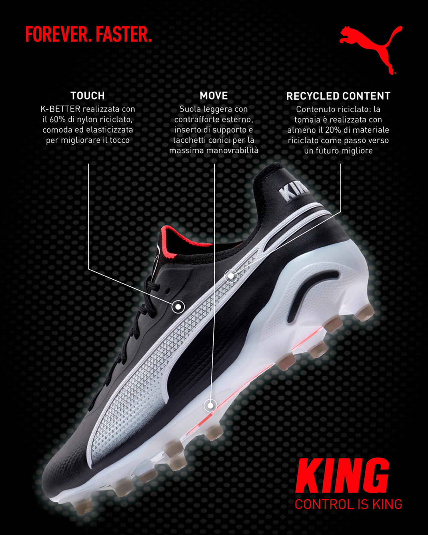 Scarpe Calcium Puma King Ultimate Fg-ag M 107563-01