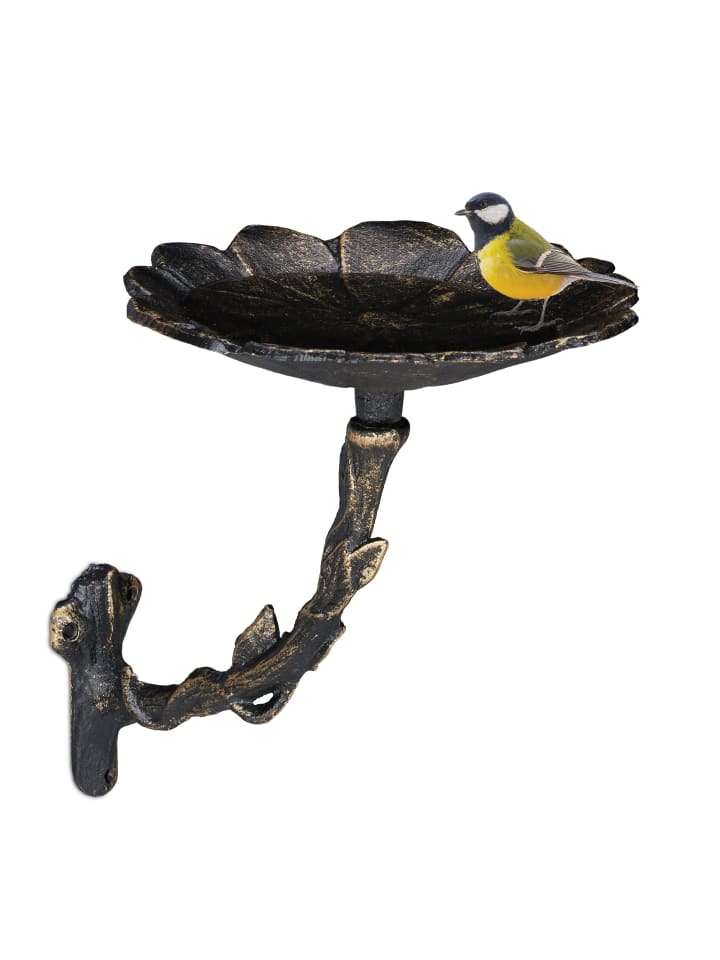 relaxdays Vogeltränke Blüte in Bronze günstig kaufen onesize