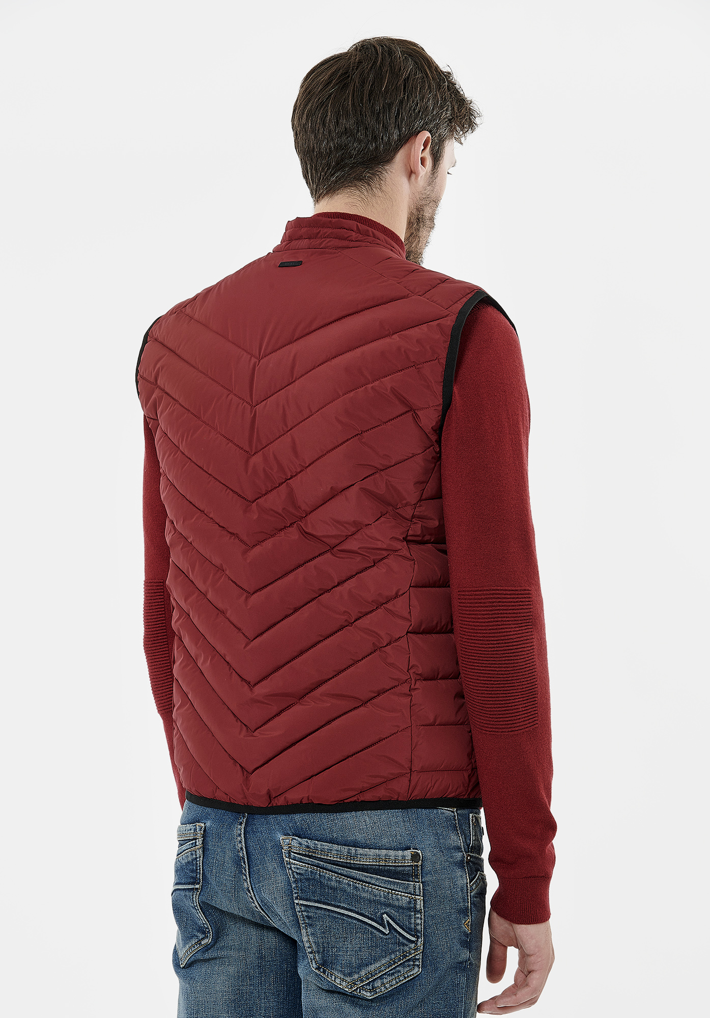 SONA   Doudoune fine bordeaux homme