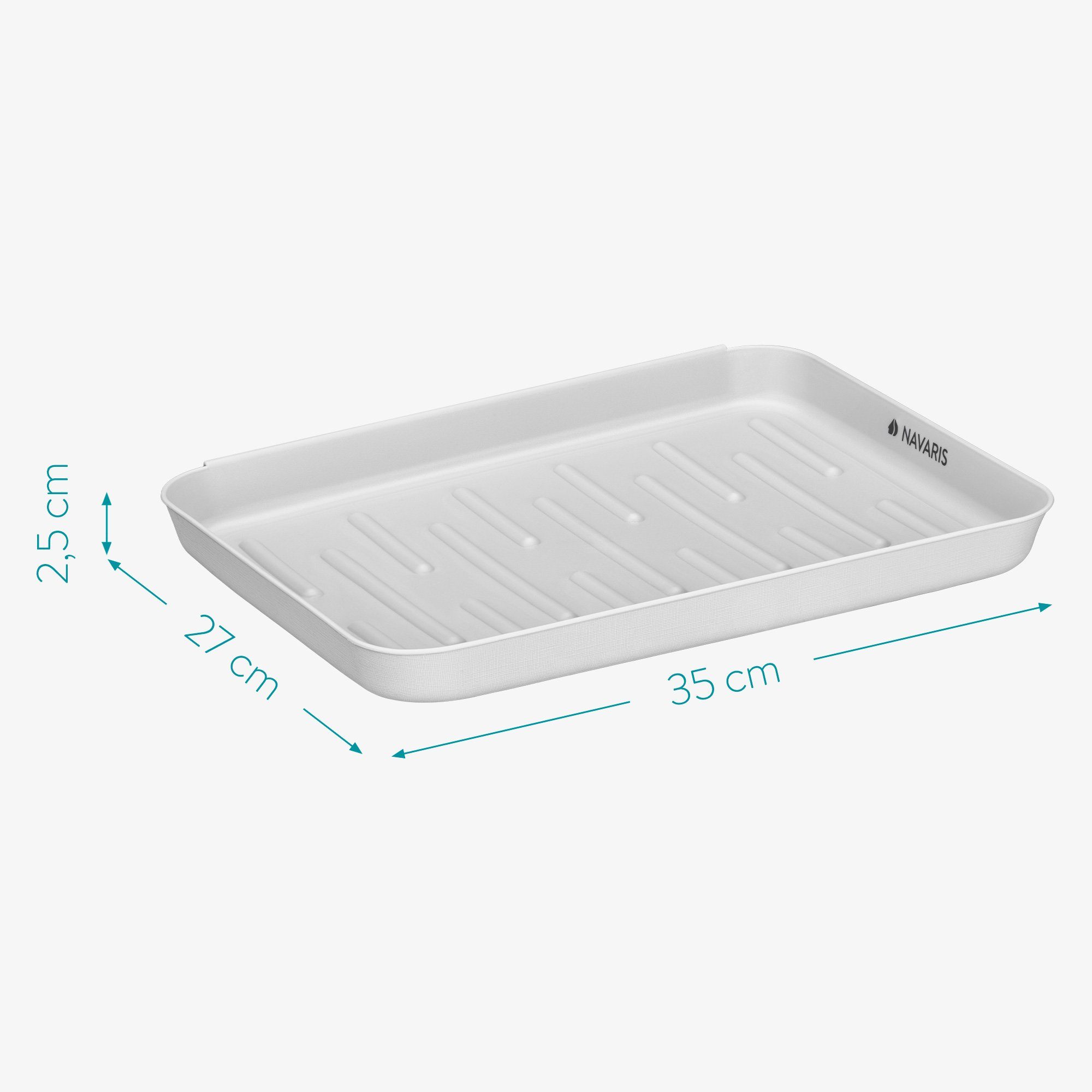 Navaris Schuhabtropfschale 3x Schuhabtropfschale, Schuhmatte, 35x27x2,5cm, erhöhter Rand