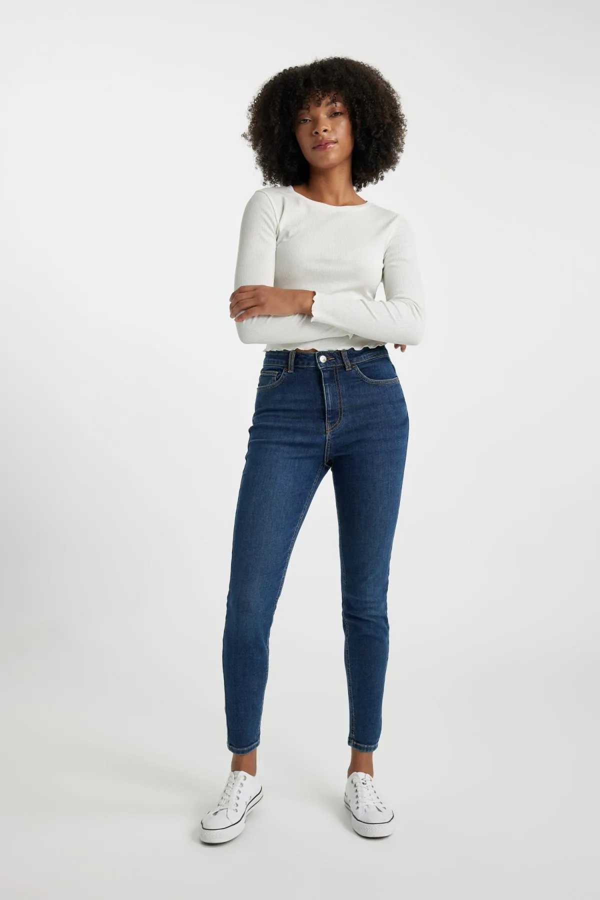 DeFacto  Skinny Jeans mit hoher Taille und schmalem Bein - Knöchellänge A6995ax23wn