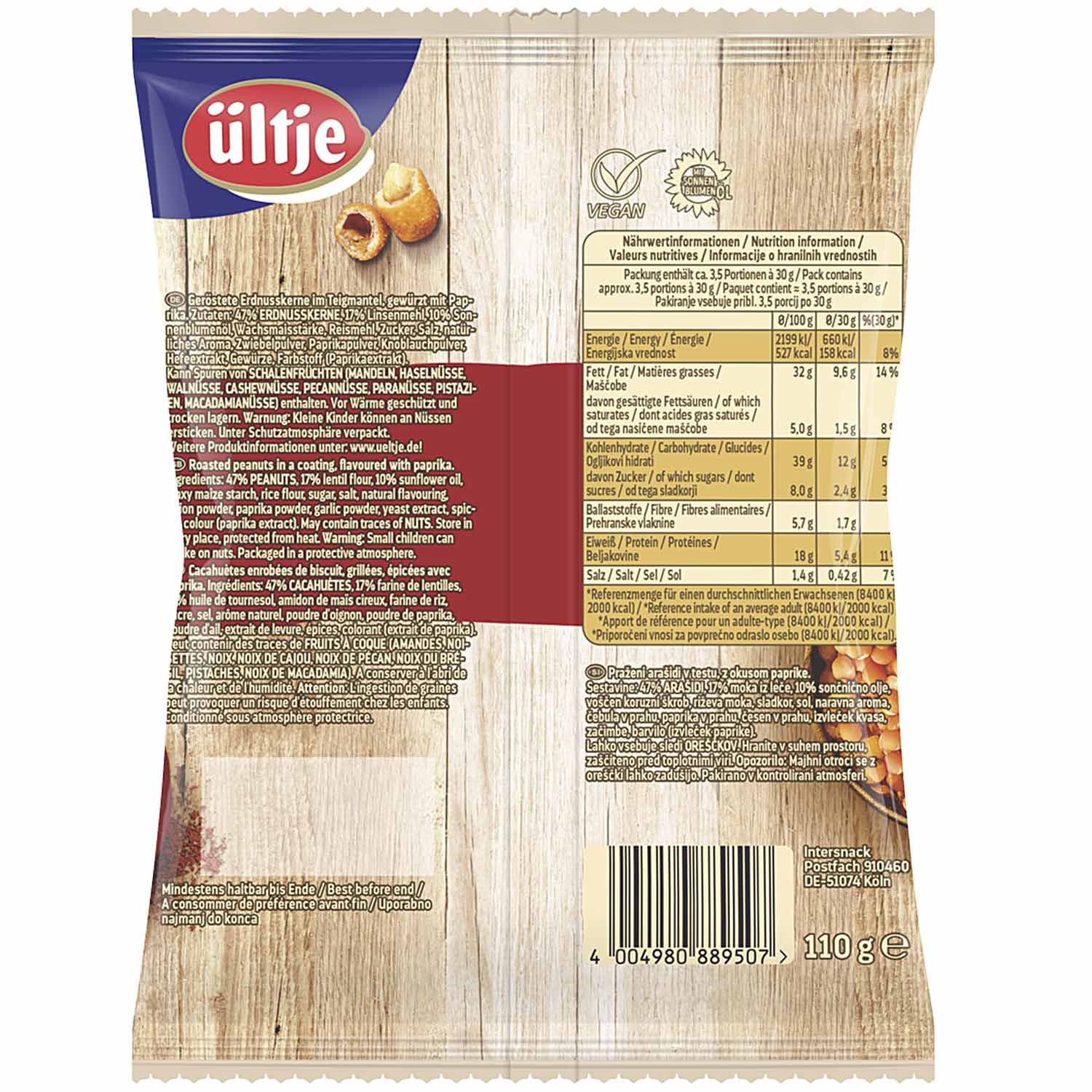 ültje Linsen Crackets Paprika