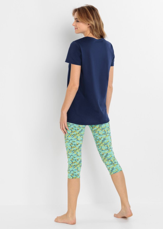 Capri Pyjama mit Haargummi