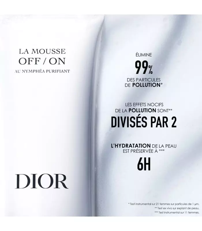 La Mousse OFF/ON Mousse nettoyante anti-pollution au nymphéa français purifiant
