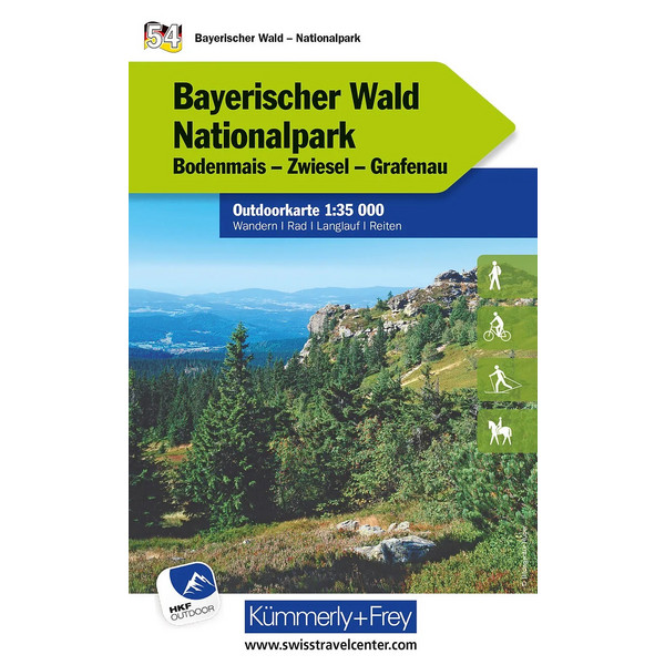BAYERISCHER WALD NATIONALPARK NR. 54 OUTDOORKARTE - Wanderkarte