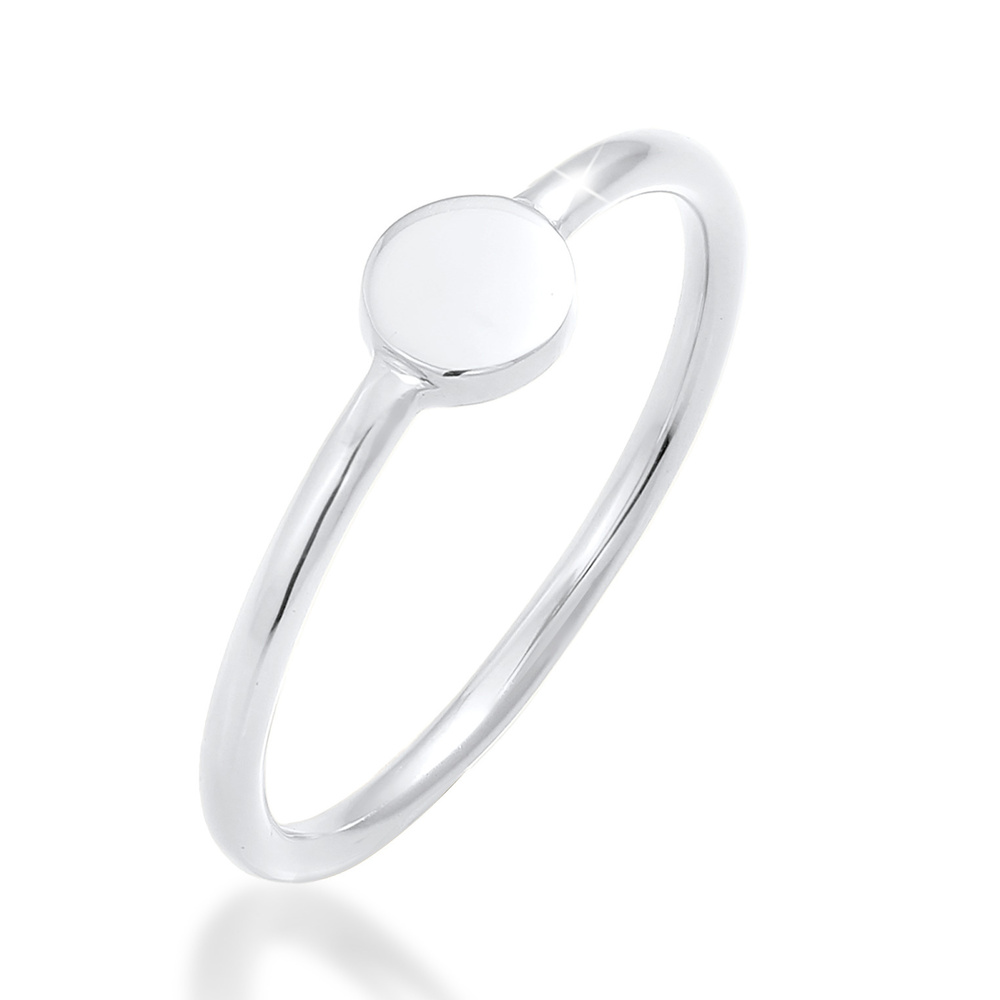 Elli Elli Bague Bague à empiler pour femme - Blogueur de la tendance de base Geo Plaqu Bague
