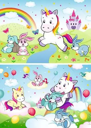 Kinderpuzzle ab 4 Jahren - Märchenhaftes Einhorn - 24 Teile