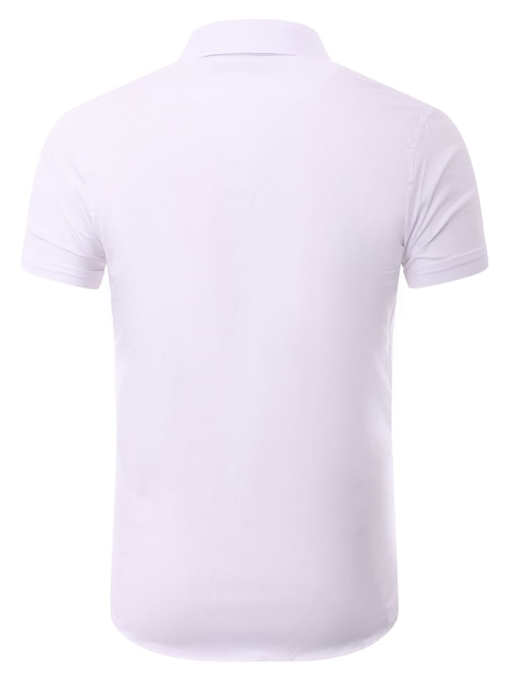 RESLAD Hemd Kurzarmhemd Basic in weiß günstig kaufen