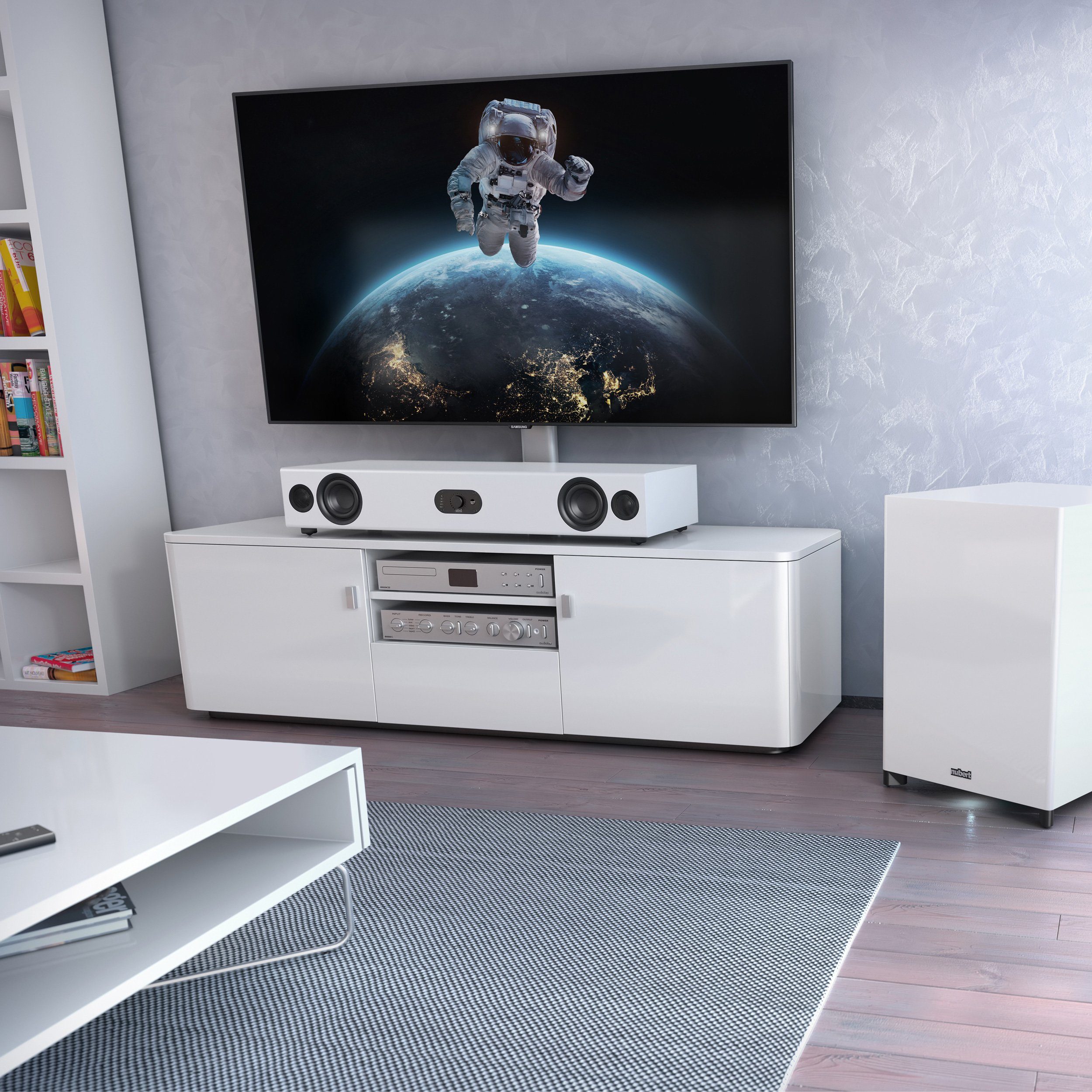 Nubert nuPro AS-3500 Soundbar (240 W, Bluetooth 5.0 aptX HD und Dolby Digital Decoder, Voice+, HDMI eARC)