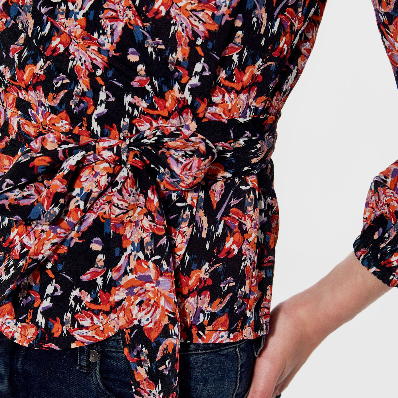 VAMOS  Blouse régular Femme fleurie