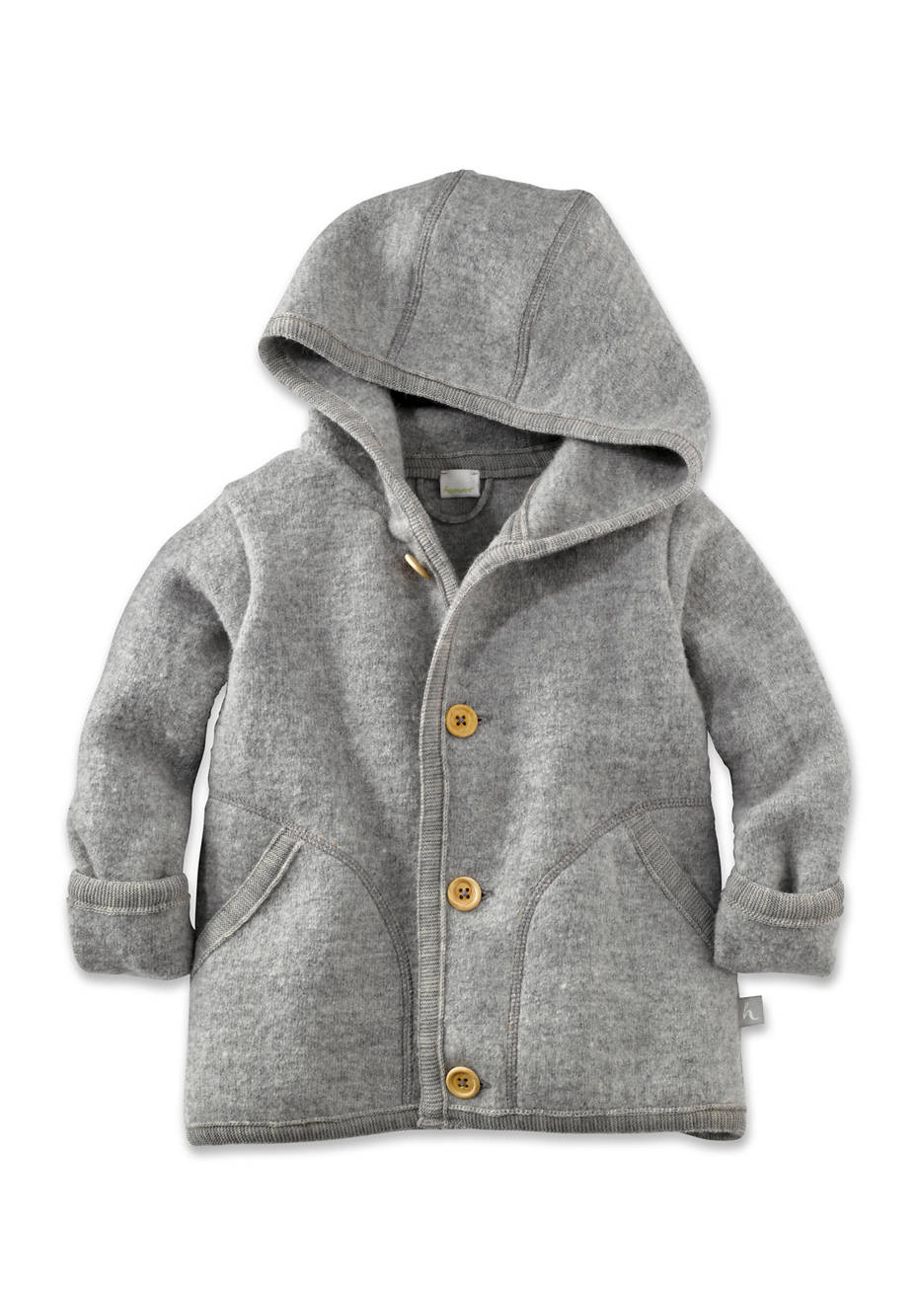 Walkjacke aus reiner Bio-Merinowolle
