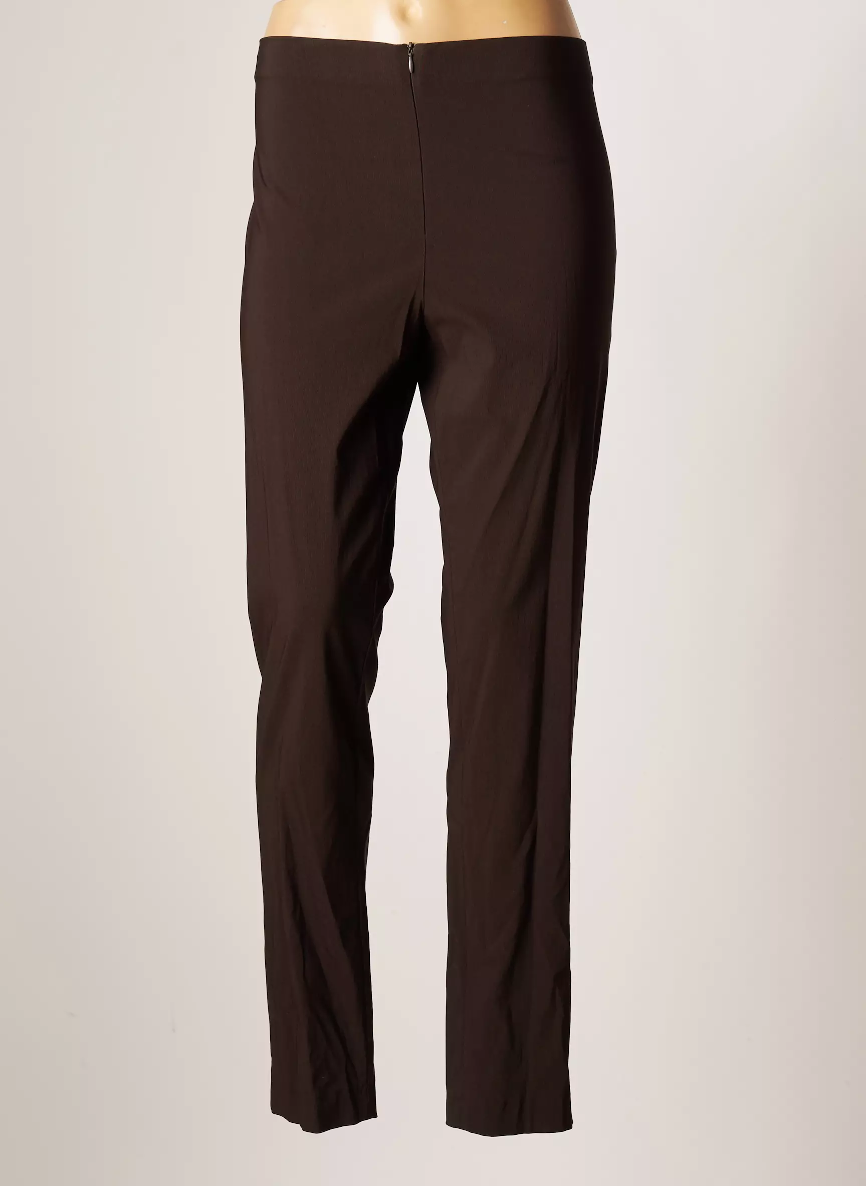 Lauren Vidal Pantalons Slim Femme couleur marron