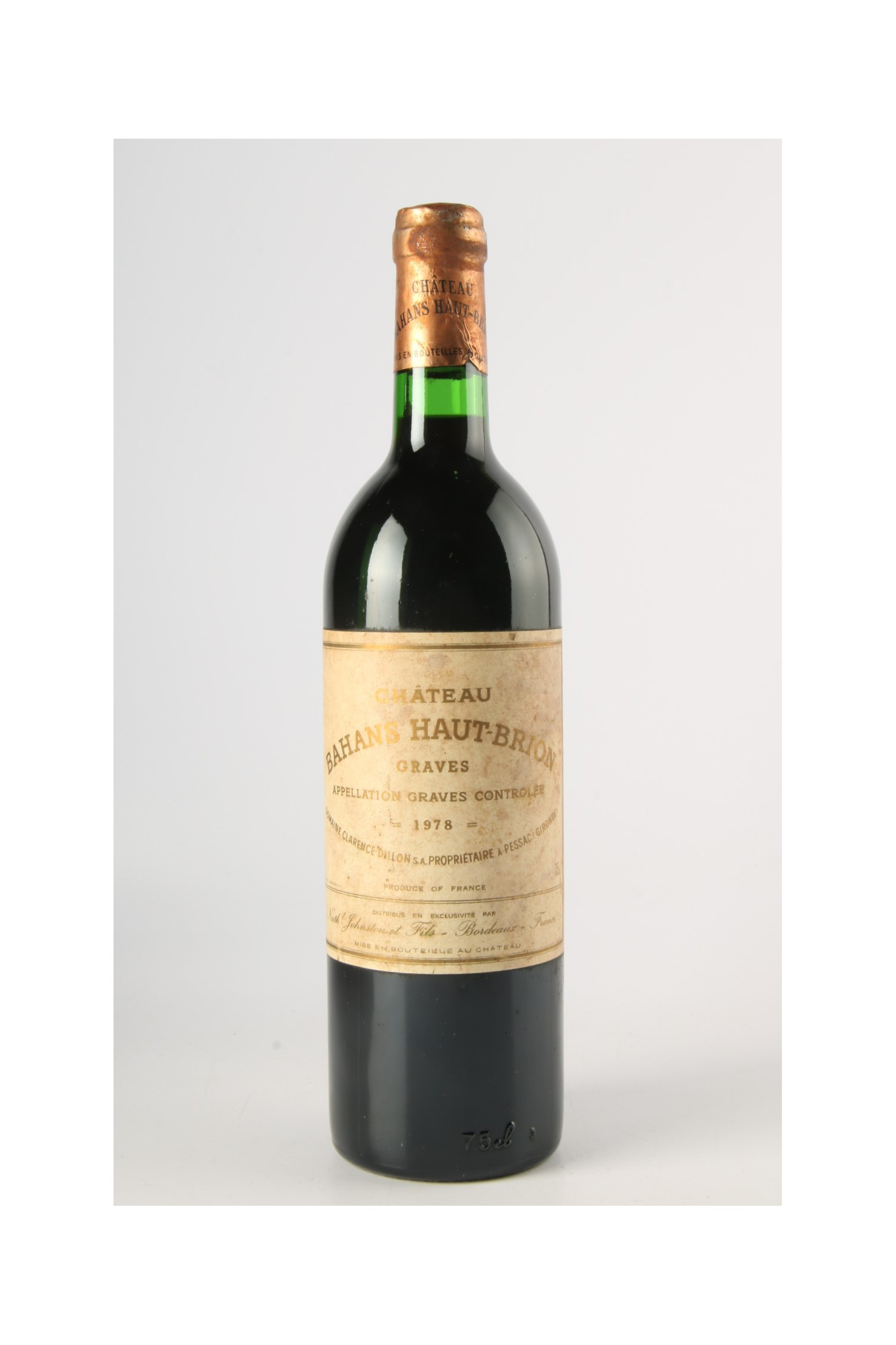 Château Bahans Haut Brion 1978, Pessac Leognan