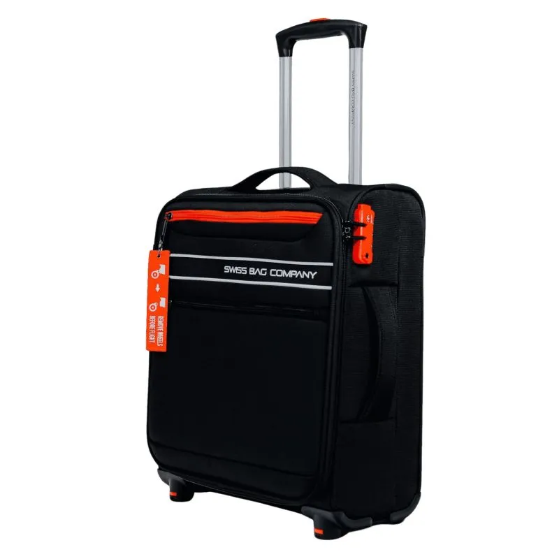 Swiss Bags Ohio Handgepäckstrolley S (45 cm) Underseater - Black