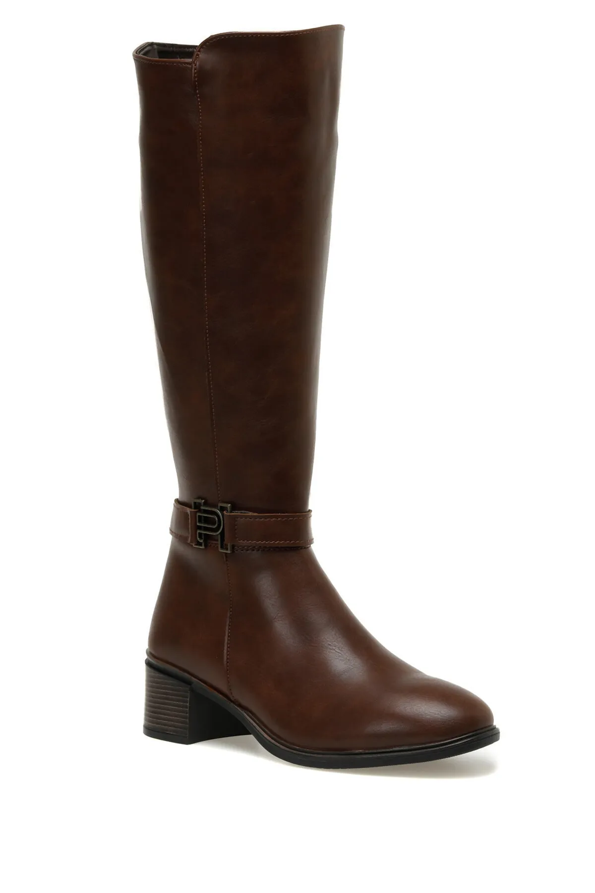 Polaris  320236.z 2pr Braune Damenstiefel mit Absatz
