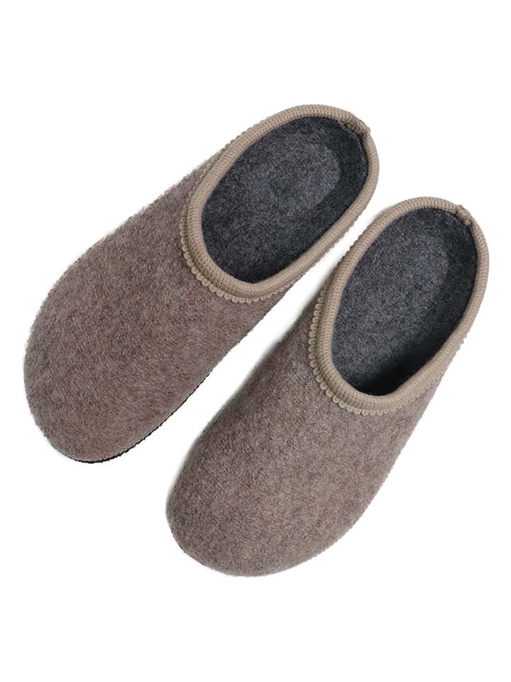 Kaiser Naturfellprodukte H&L Lammfell-Hausschuhe in Beige günstig kaufen