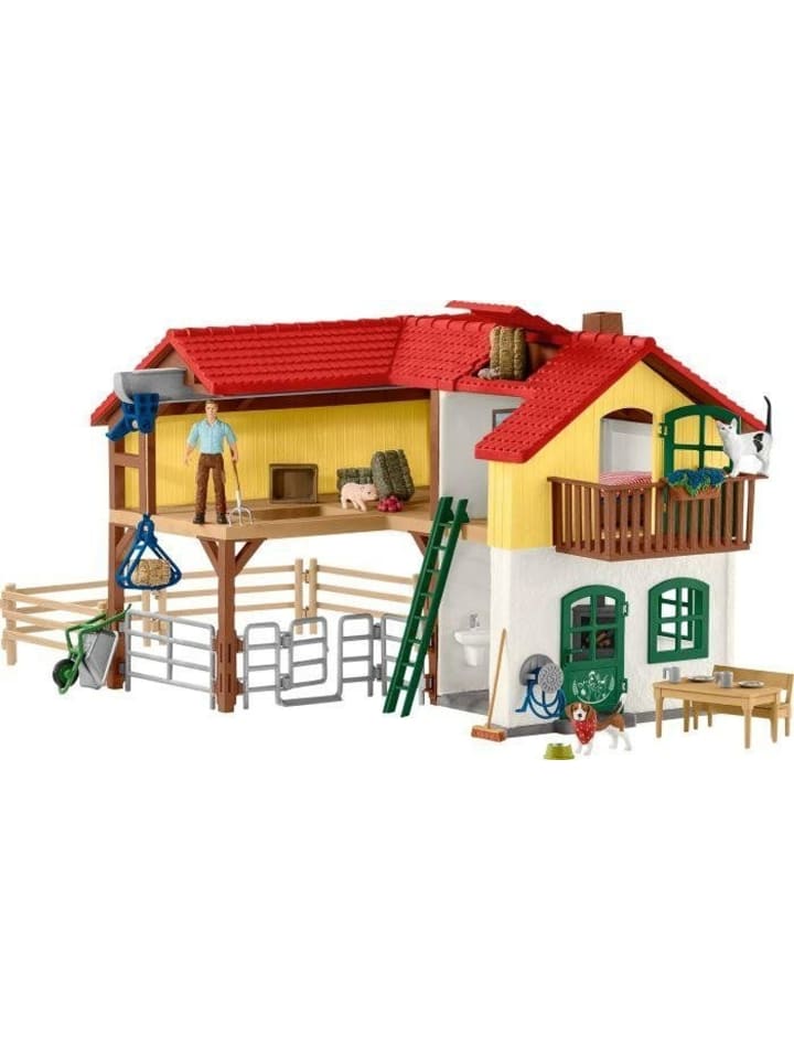 Schleich Farm World Bauernhaus mit Stall und Tieren in Mehrfarbig ab 3 Jahre günstig kaufen onesize