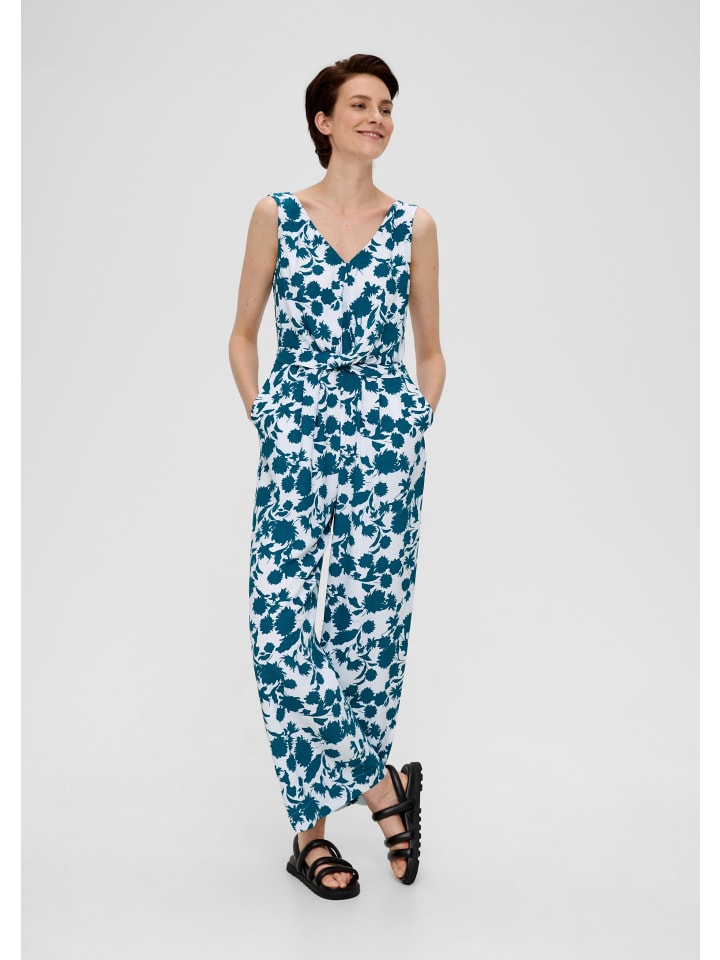 s.Oliver BLACK LABEL Overall lang in Petrol günstig kaufen