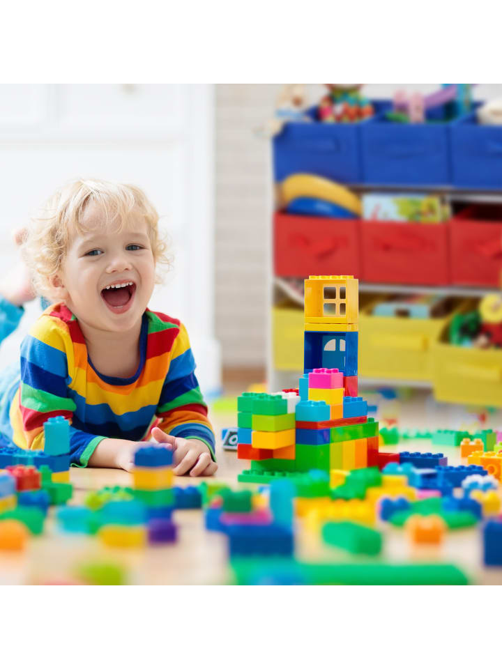 relaxdays Kinderregal in Bunt - (B)63 x (H)62 x (T)28 cm günstig kaufen onesize