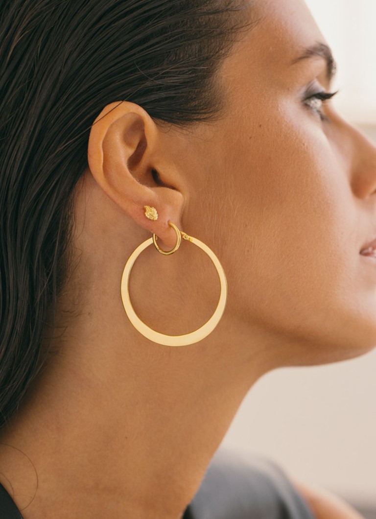 Σκουλαρίκια Wildthings Big Gypsy Gold Plated
