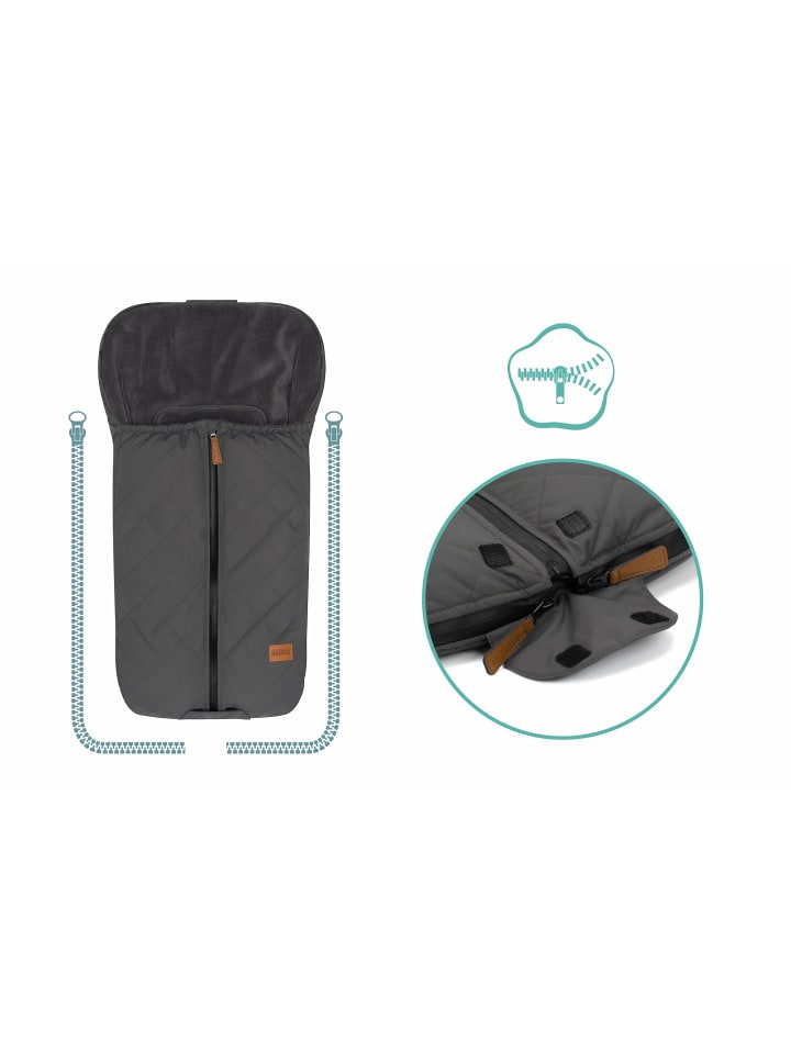 fillikid Winterfußsack Nevado Gr. 0 Exklusiv in Grau günstig kaufen onesize