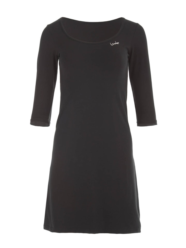 Winshape 3/4-Arm-A-Linien-Minikleid WK2 in schwarz günstig kaufen XS