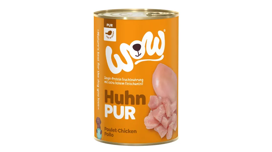 WOW Hundenassfutter Pur Huhn 400 g