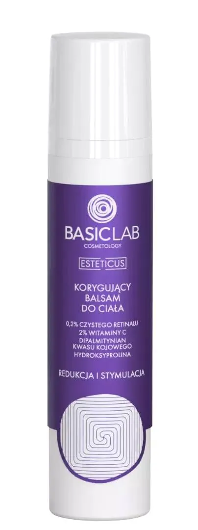 „BasicLab Esteticus“ korekcinis kūno losjonas su gryna tinklaine 0,2 %
