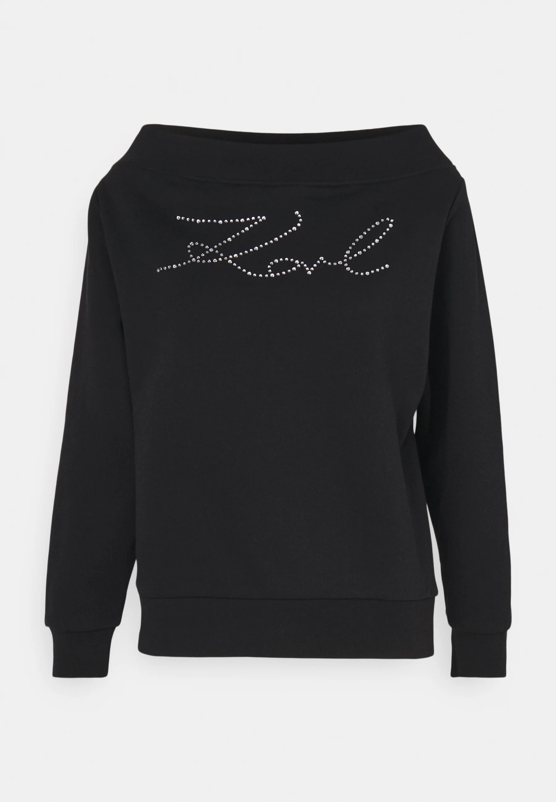 Sudadera con el logotipo de diamantes de imitación de Karl Lagerfeld