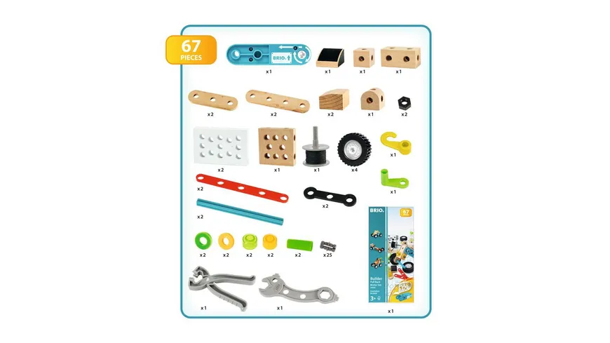 BRIO Builder - Nachziehmotor-Konstruktionsset