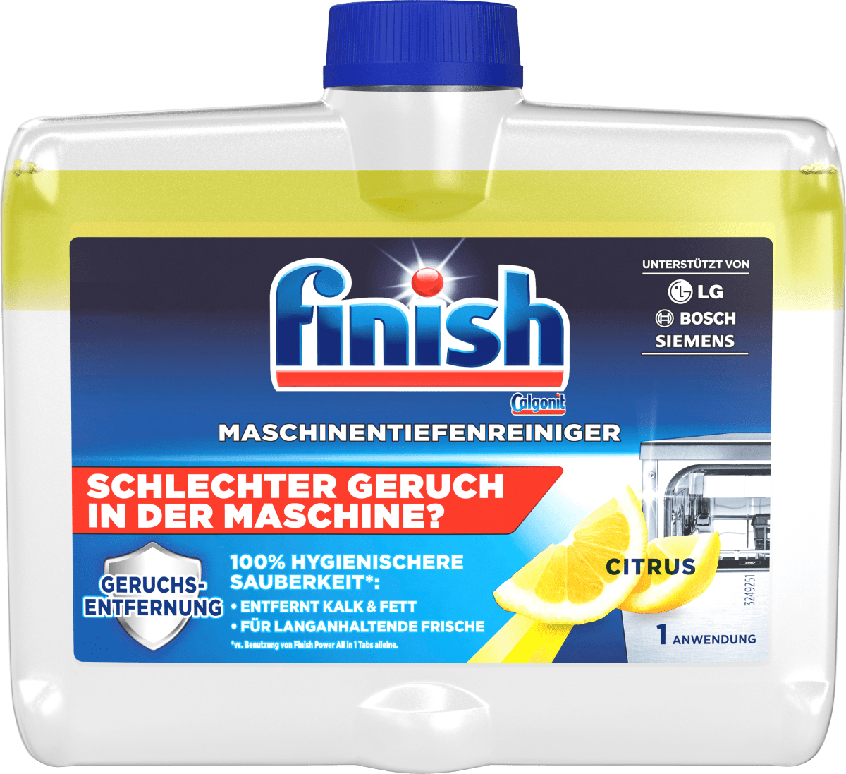 Spülmaschinen-Reiniger Tiefenreiniger lemon, 250 ml