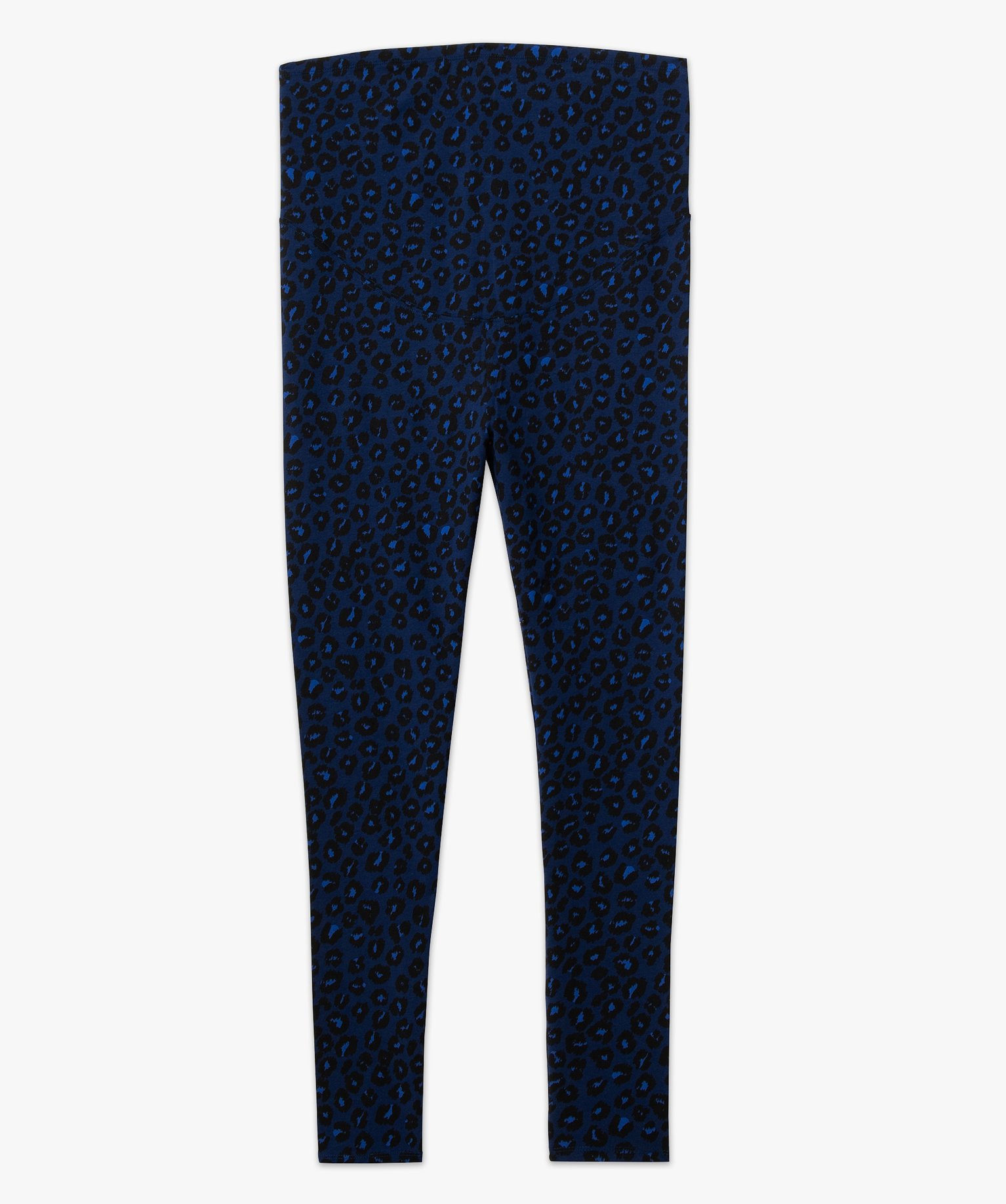 Leggings de grossesse à motifs tachetés bleu fonce | GEMO