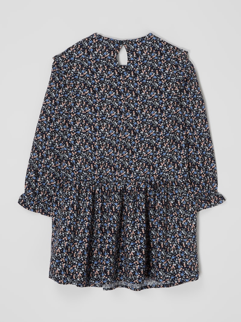 Kleid aus Viskose in marineblau