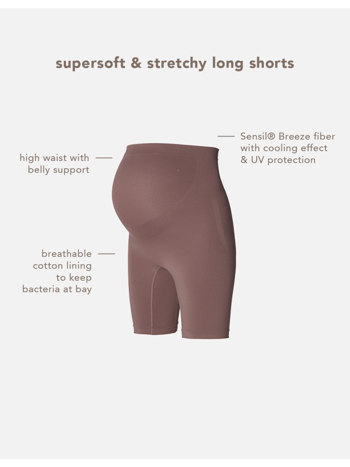 Noppies Nahtloser Short Niru Sensil® Breeze in Deep Taupe günstig kaufen