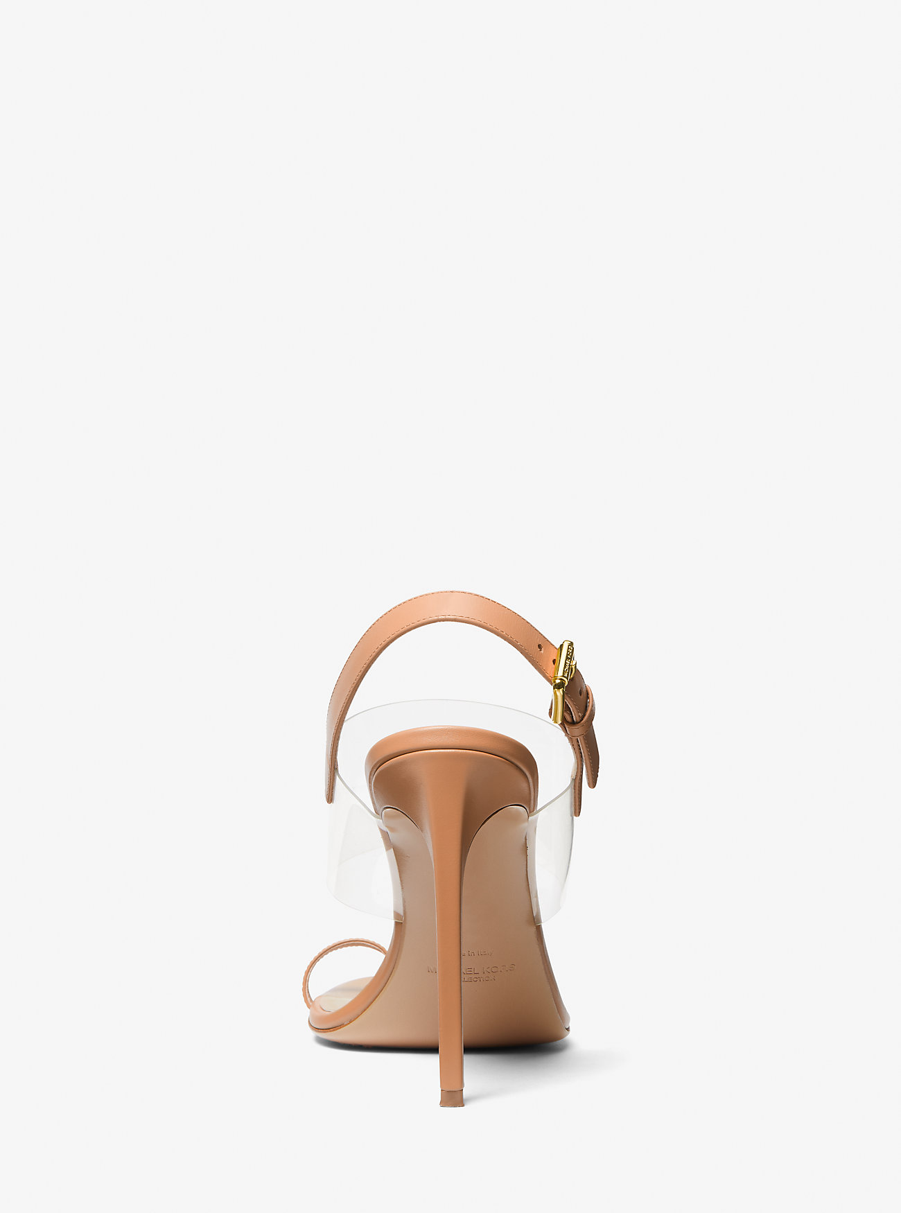 Sandali Catherine in pelle e vinile - SUNTAN