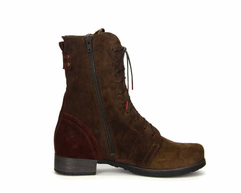 THINK Schnür-Stiefeletten braun
